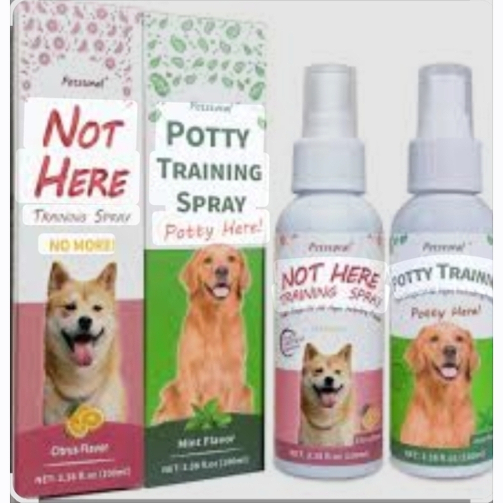 NWT Petstoral Not Here & Potty Training Spray Duo Citrus & Mint Sealed